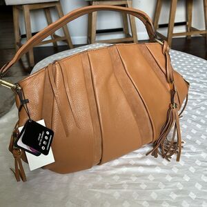 NWT Aimee Kestenberg Collection suede pebble leather Hobo Tuscany shoulder bag